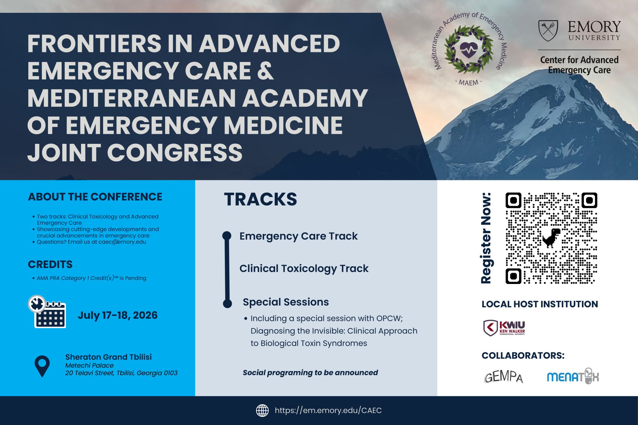 Emory-MAEM & KWIU International Congress in Tbilisi